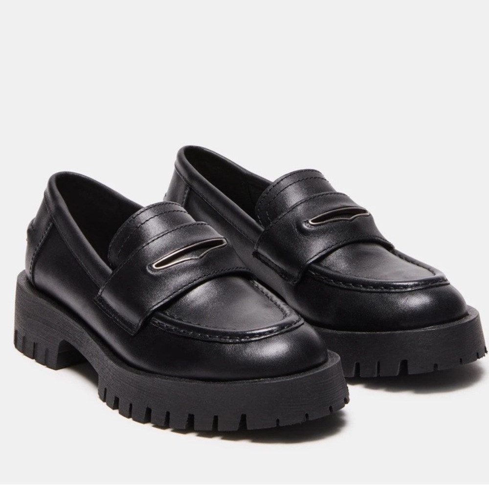 Steve Madden Lawrence Black - Chunky Loafers